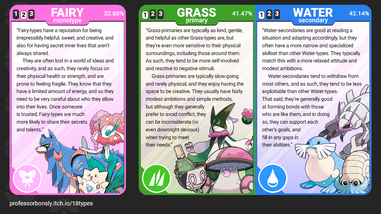 Fairy Primary, Grass-Water dual type