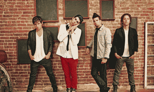 Photo of the band, L to R: Matt Webb, Josh Ramsay, Ian Casselman and Mike Ayley